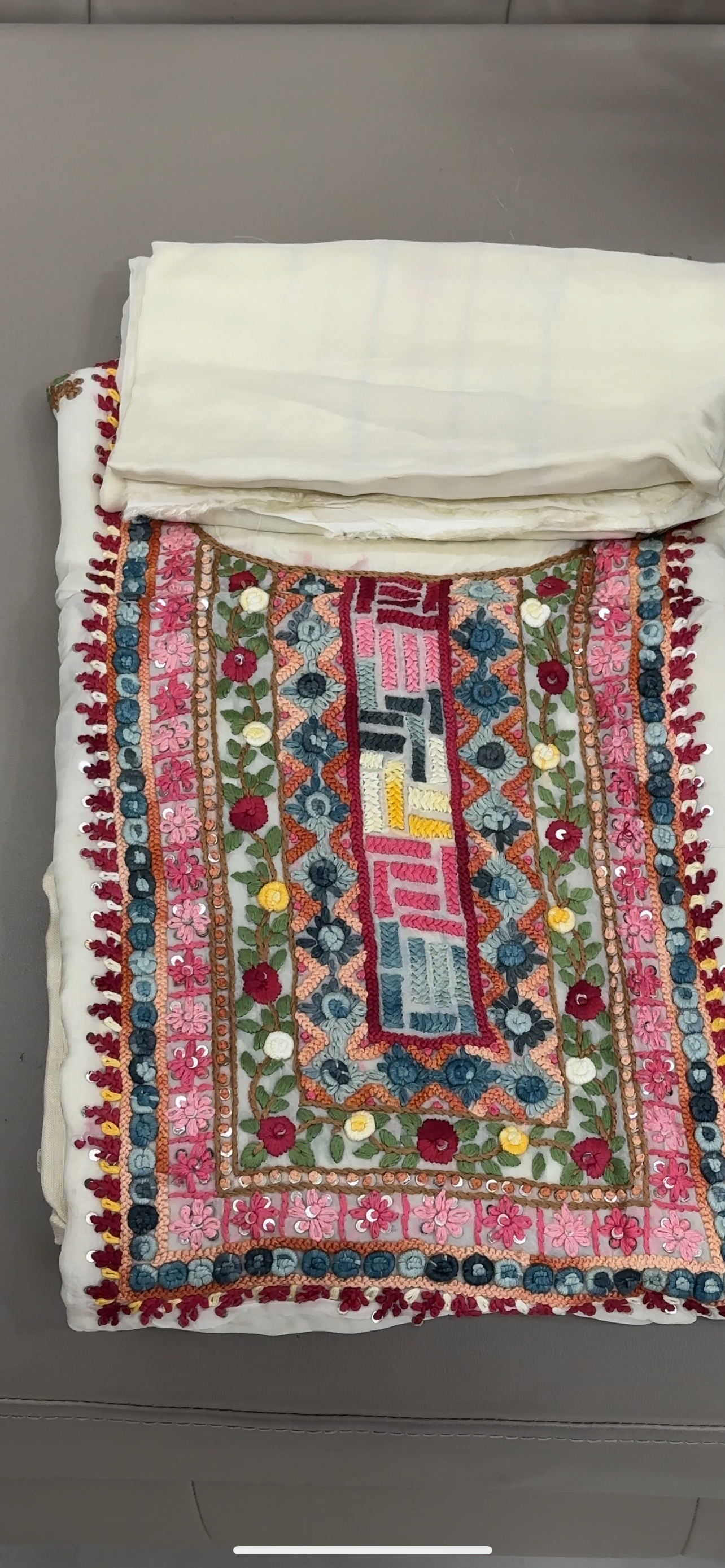 VISCOSE ORGANZA UNSTITCHED SALWAR SUITS - IHA 28546