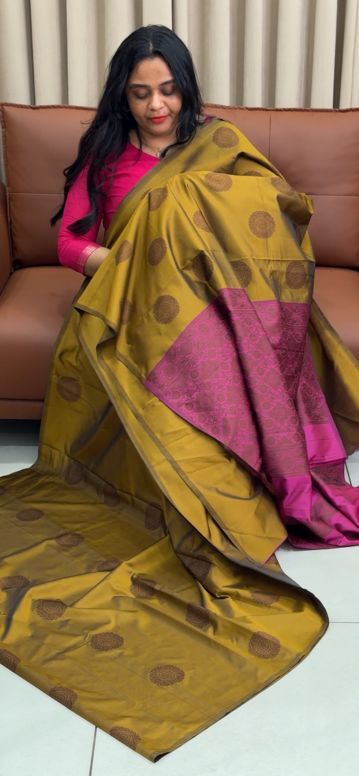 SEMI SILK SAREES - IHA 35338