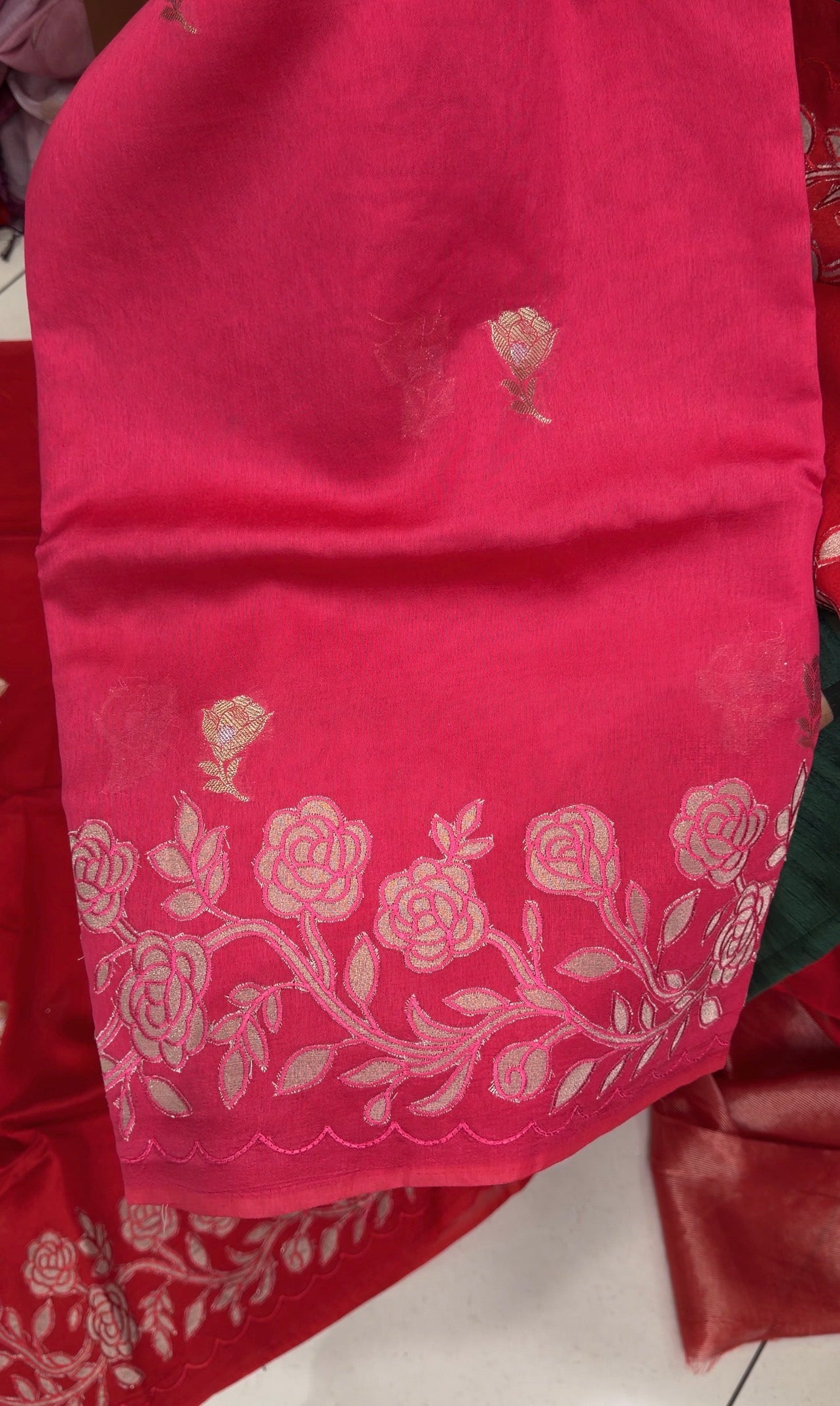 MUL CHANDERI SAREES - IHA 34801