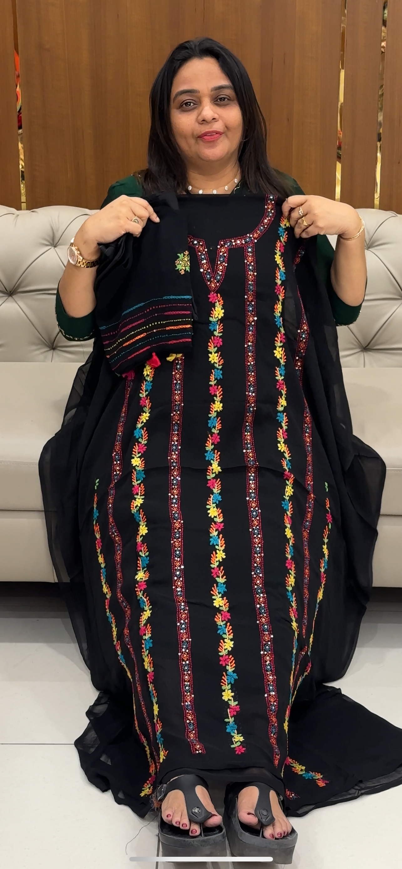 DESIGNER UNSTITCHED SALWAR SUITS - IHA 28584