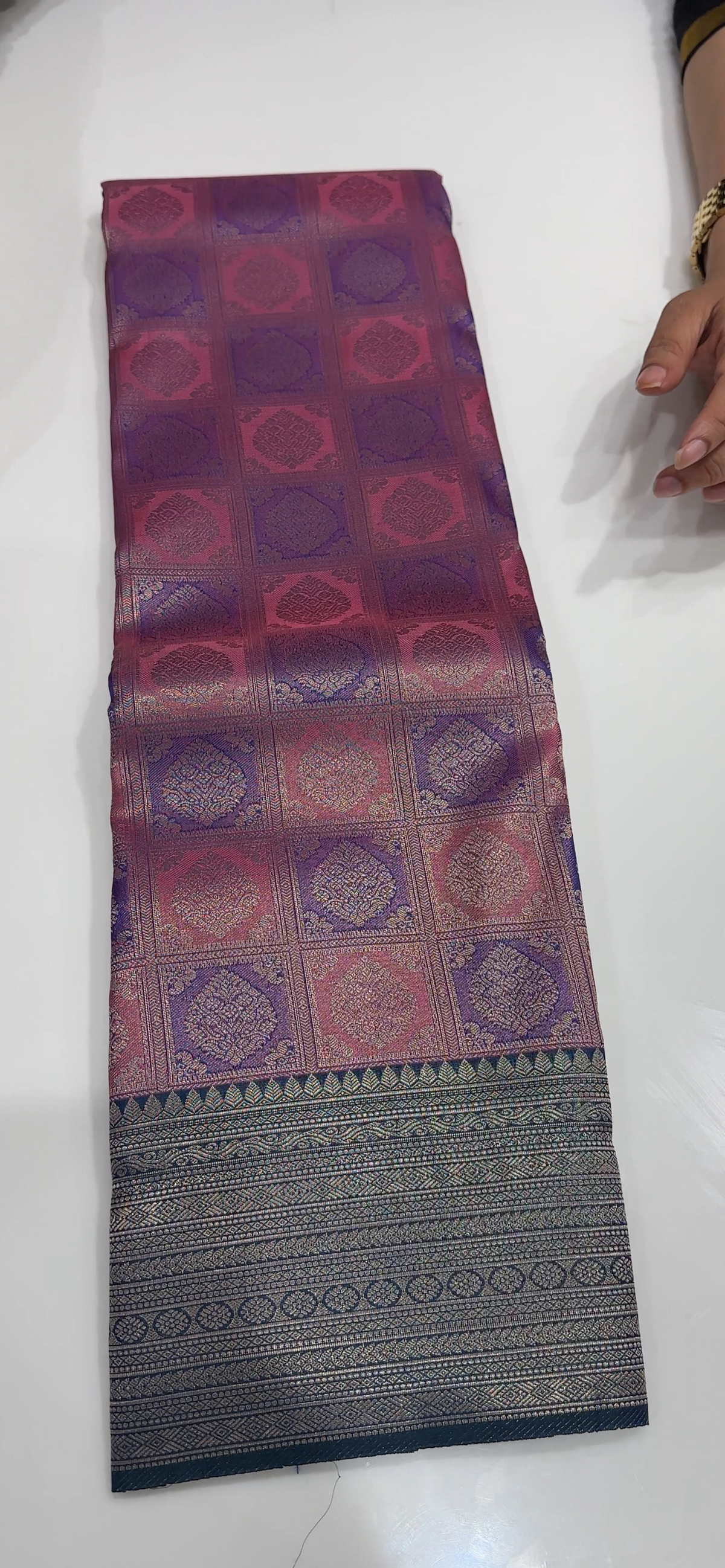 SEMI BROCADE SAREES - IHA 35615