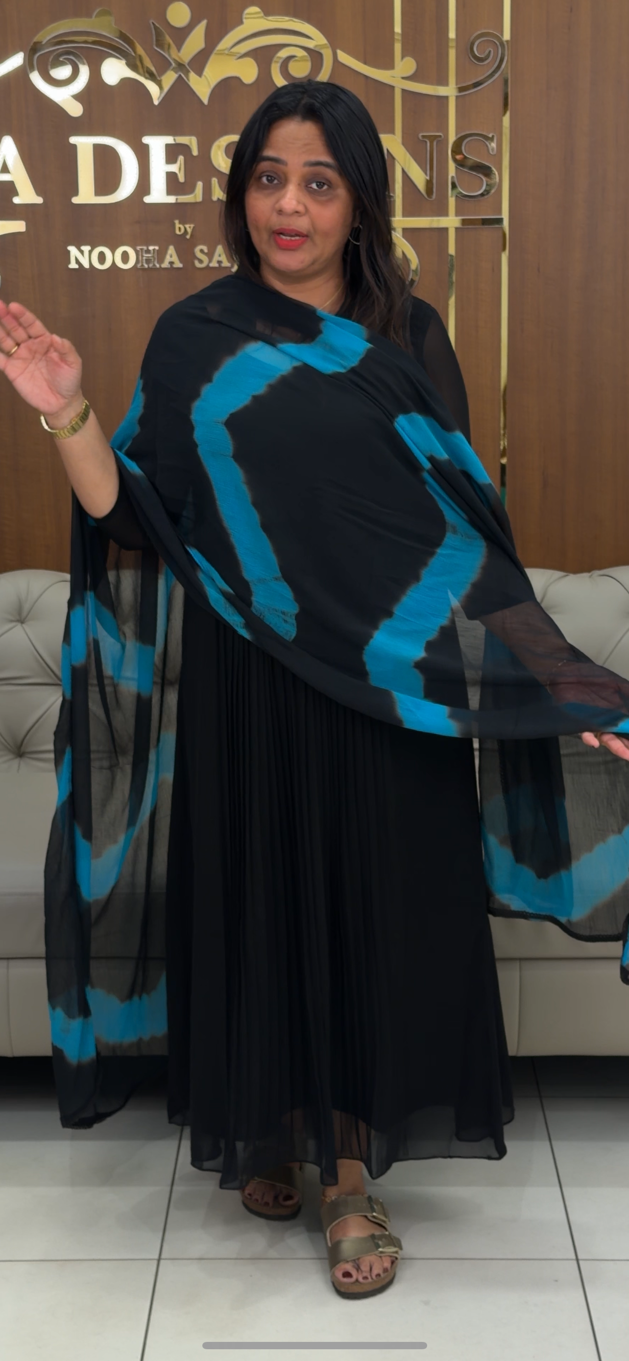 IHA'S IN-HOUSE SLITTED TOP AND DUPATTA - IHA 29830