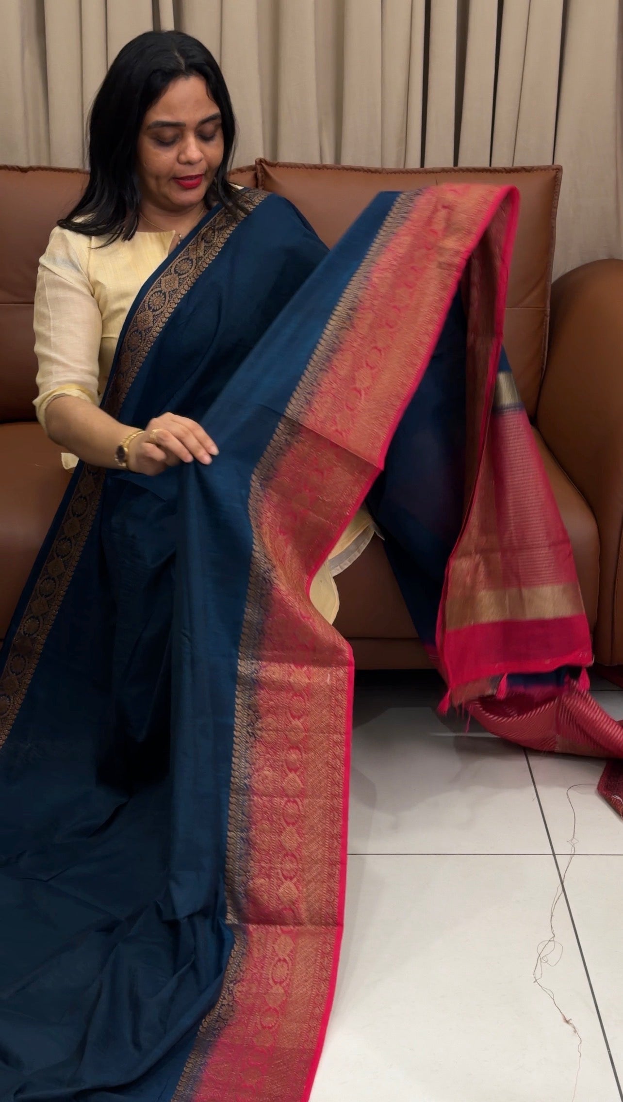 SEMI DUPION SAREES - IHA 33778
