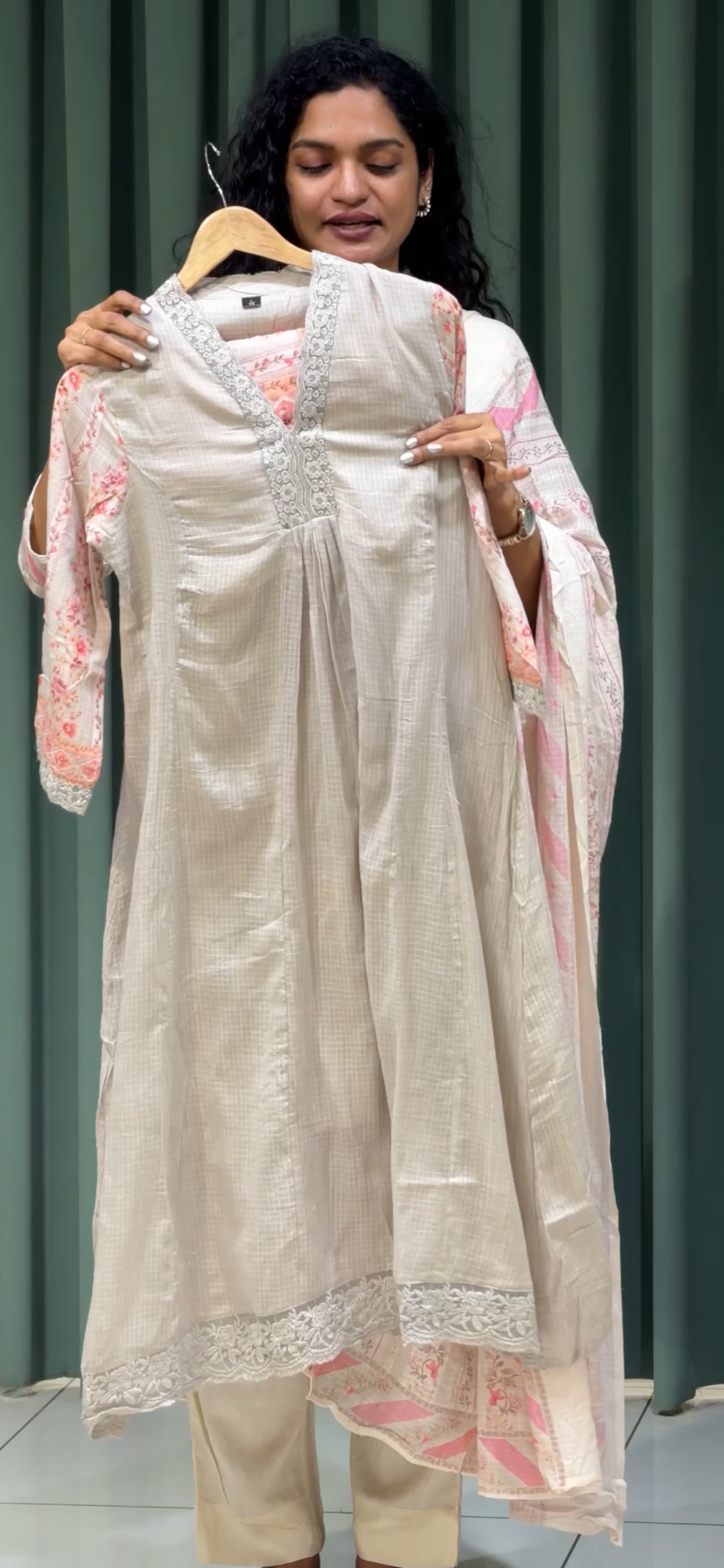 KOTA COTTON TOP, BOTTOM AND DUPATTA - IHA 33274