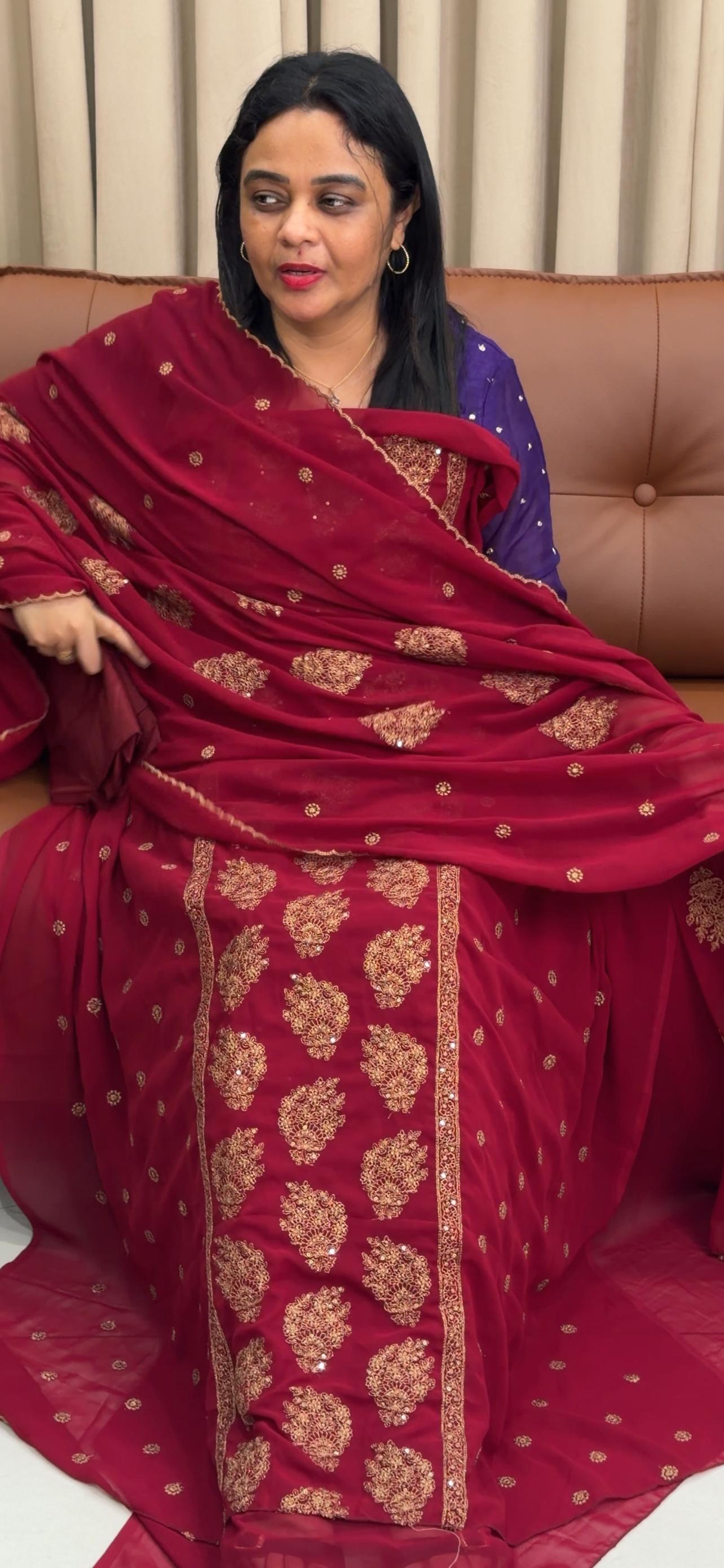 GEORGETTE UNSTITCHED SALWAR SUITS - IHA 33893