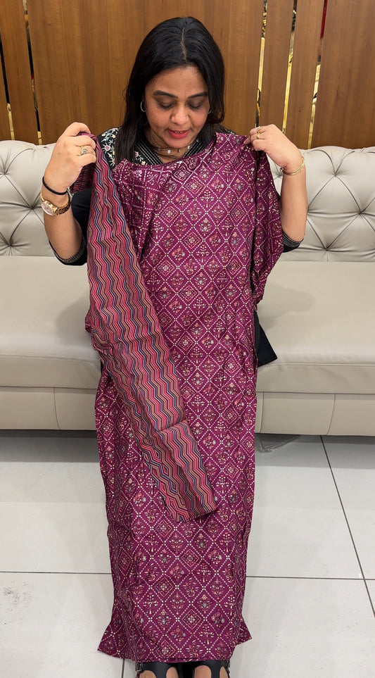 SEMI MUSLIN TOP AND BOTTOM - IHA 28317