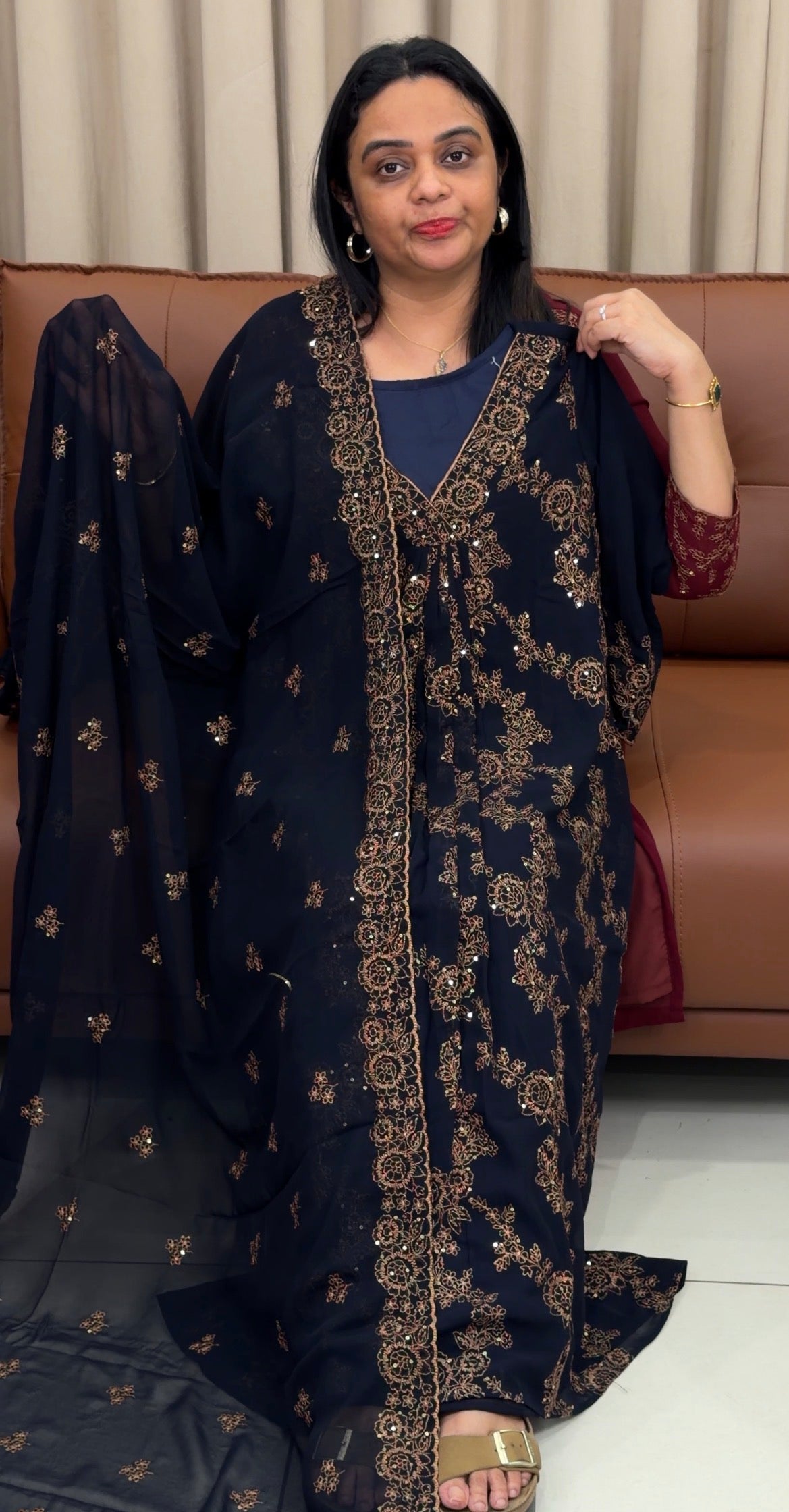 FORWARD FAUX GEORGETTE UNSTITCHED SALWAR SUITS - IHA 33476