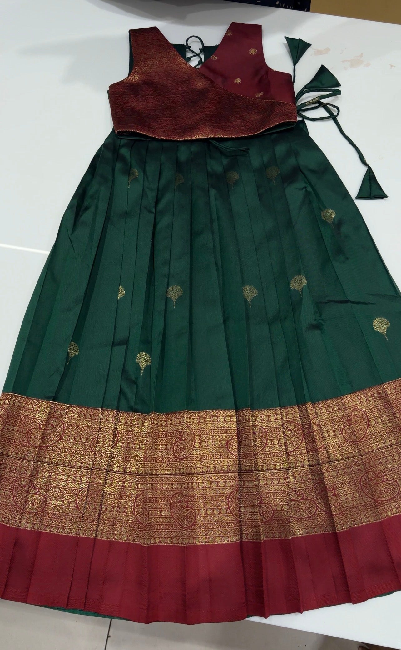 IHA'S IN-HOUSE KIDS CROP TOP AND SKIRT - IHA 34591