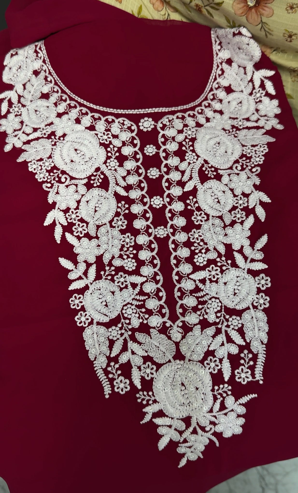 FAUX GEORGETTE UNSTITCHED SALWAR SUITS - IHA 26933