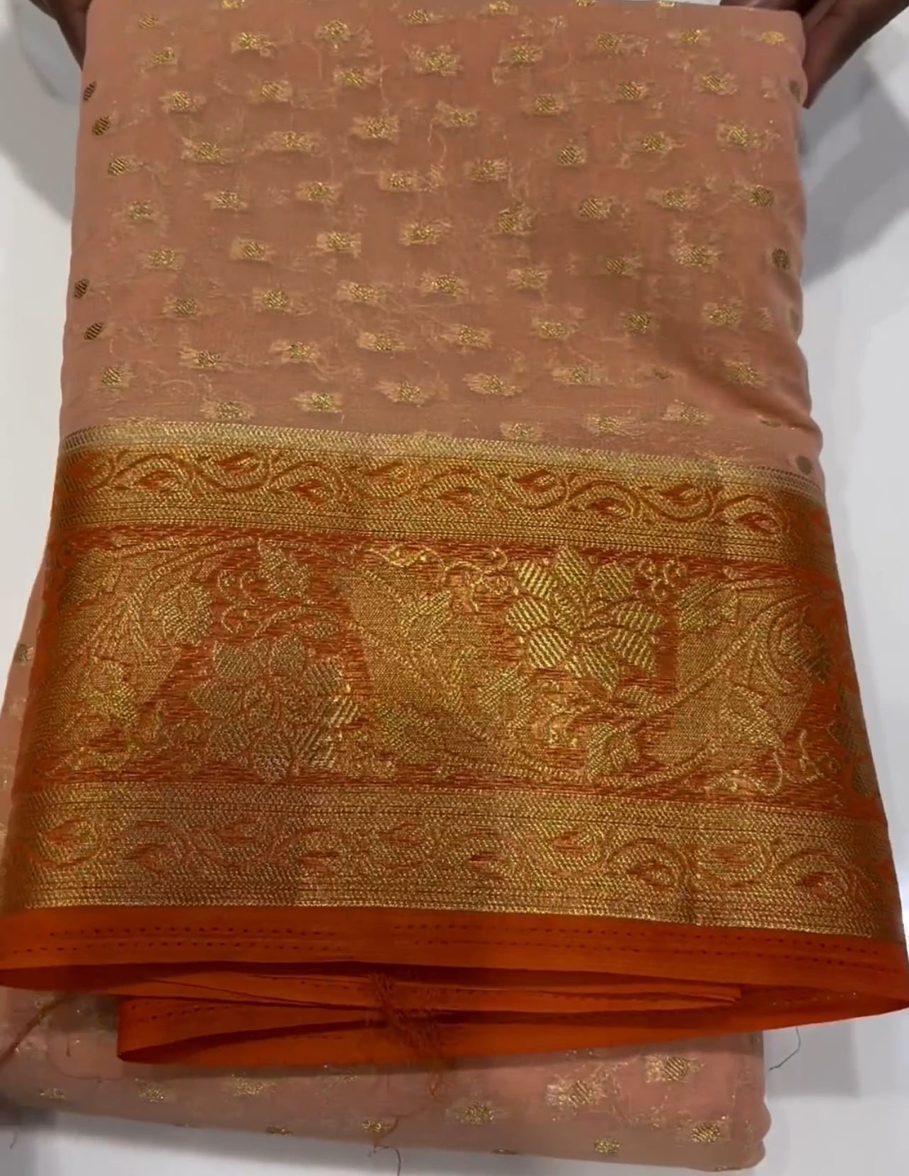 GEORGETTE BANARASI  SAREES - IHA 18502