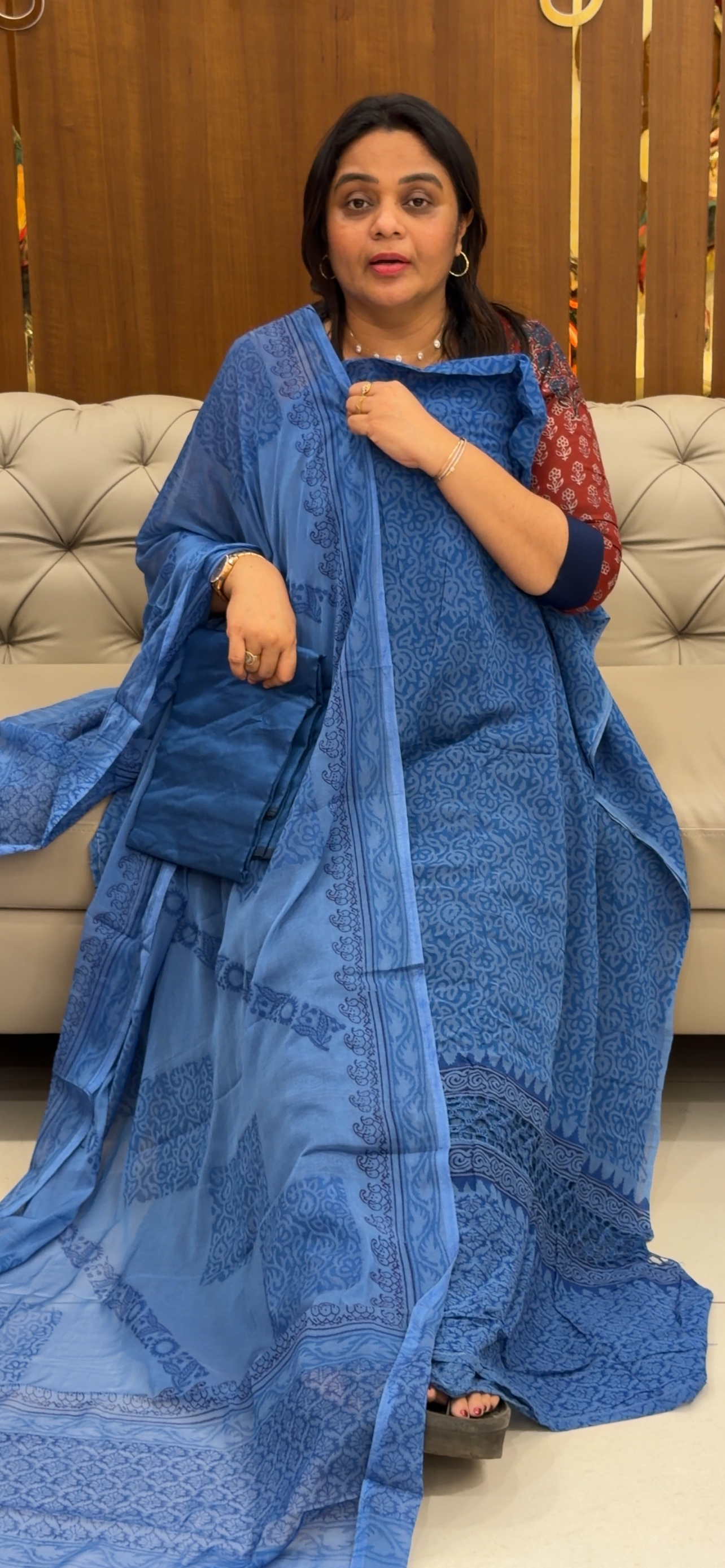 VISCOSE GEORGETTE UNSTITCHED SALWAR SUITS - IHA 28745