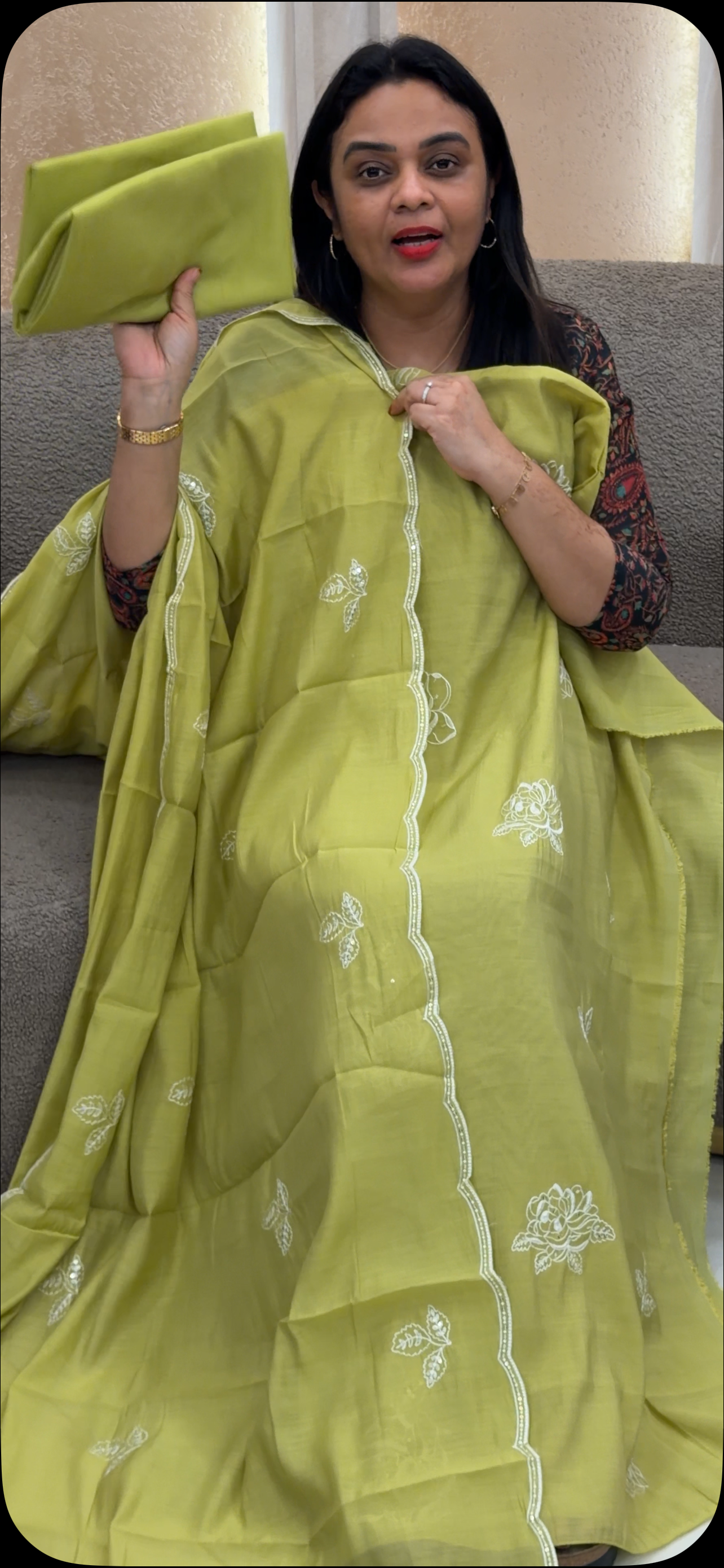 MUL CHANDERI UNSTITCHED SALWAR SUITS - IHA 33203