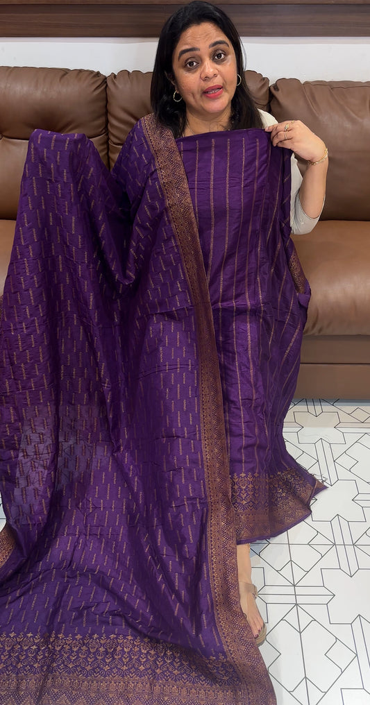 FORWARD SEMI BANARASI SALWAR SUITS - IHA 26685