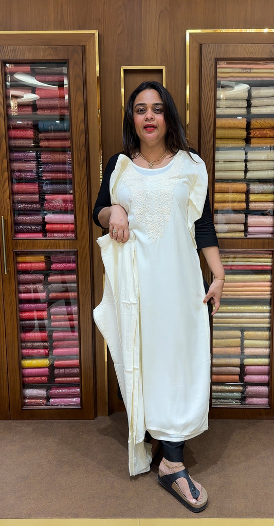 FORWARD LUCKNOWI CHIKANKARI TOP AND BOTTOM- IHA 22503