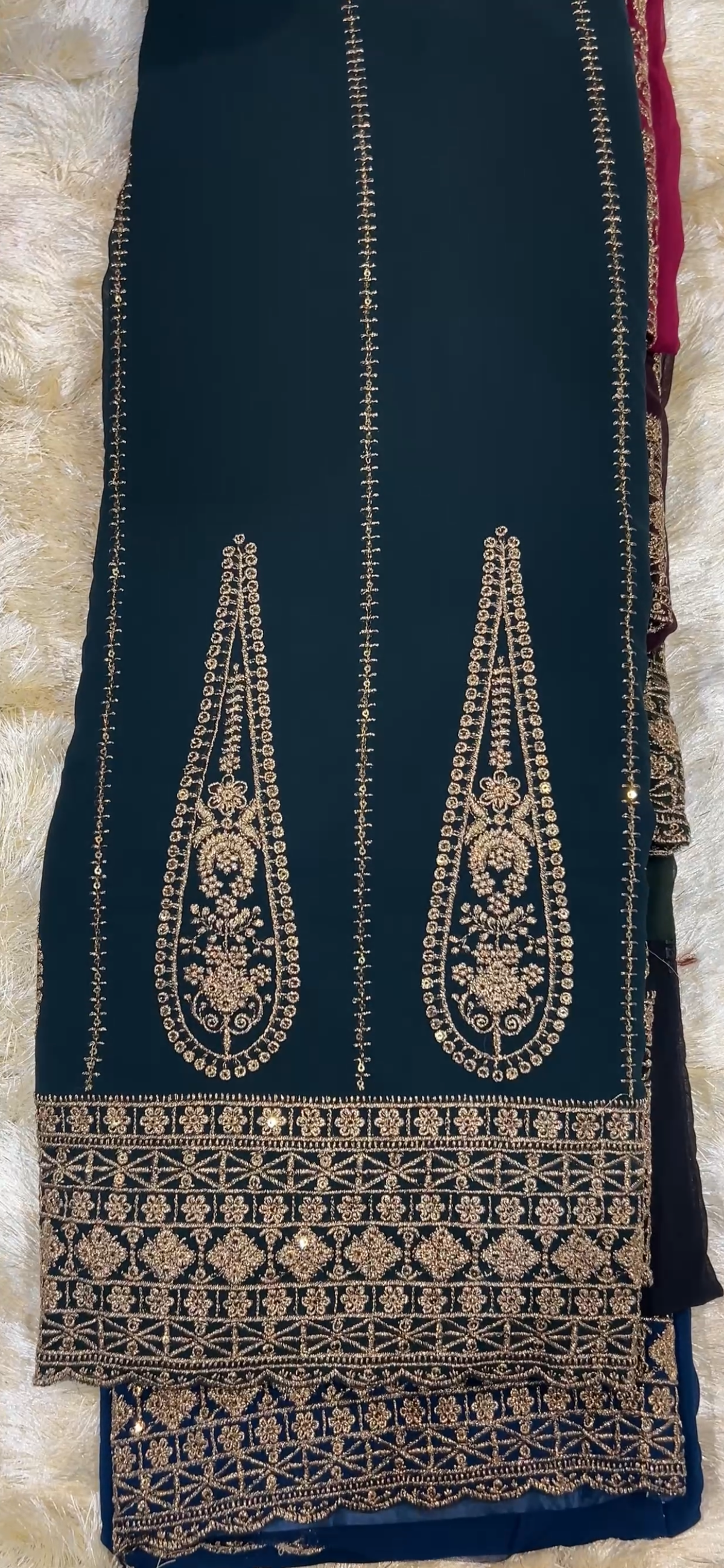 GEORGETTE UNSTITCHED SALWAR SUITS - IHA 36008