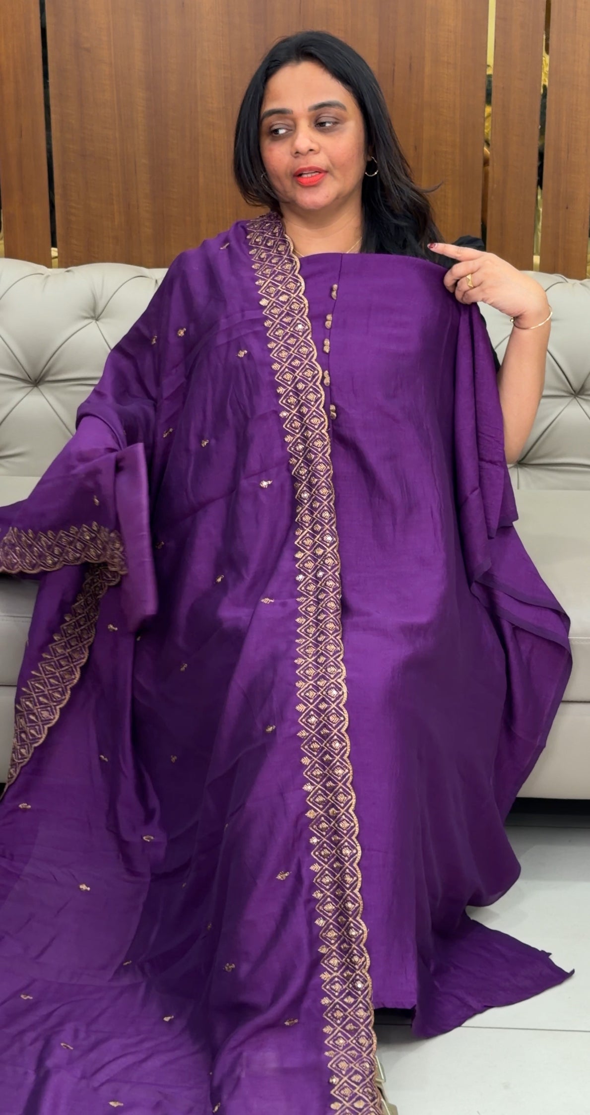 SEMI RAW SILK UNSTITCHED SALWAR SUITS - IHA 29869