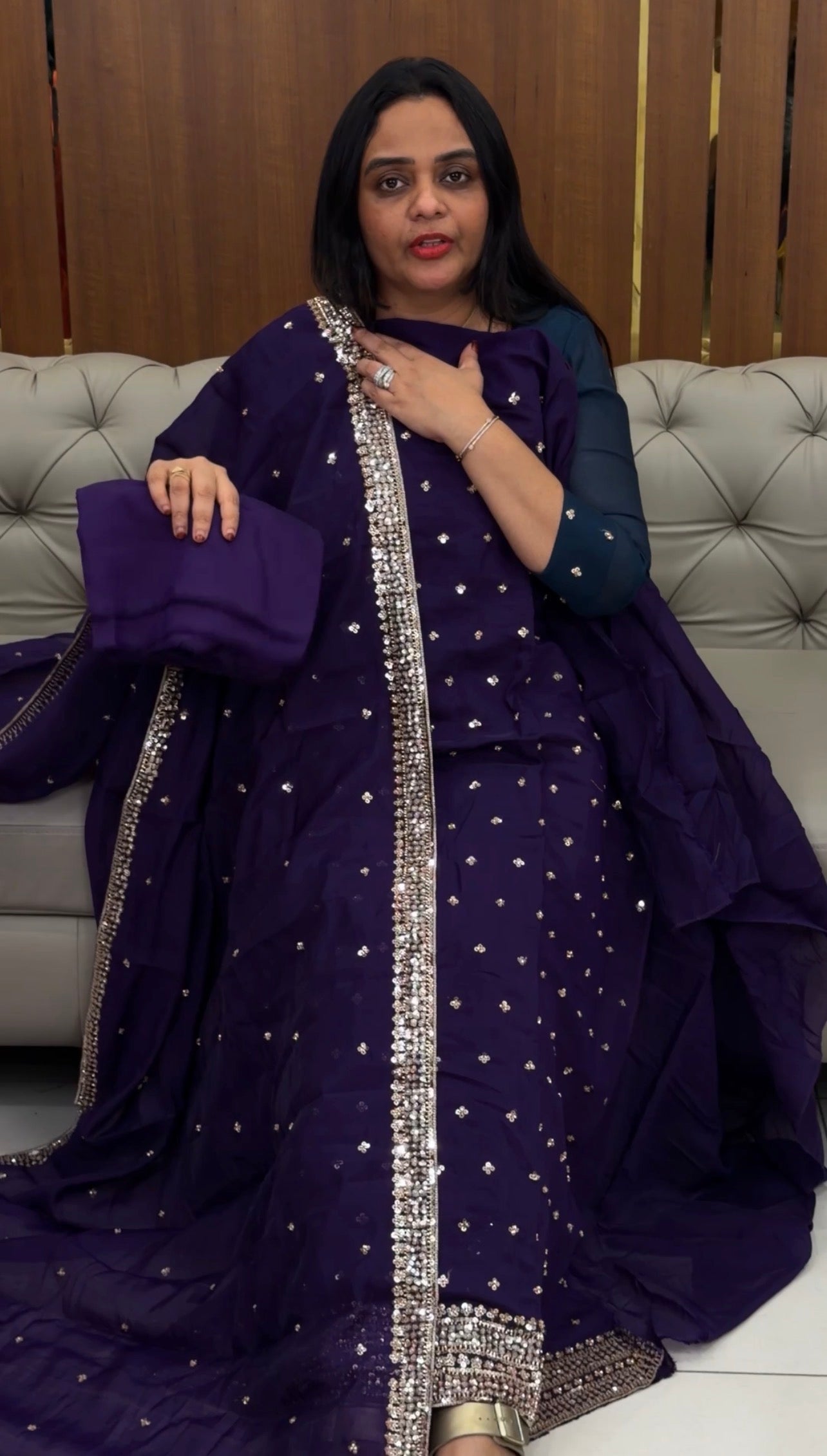 FORWARD MUL CHANDERI UNSTITCHED SALWAR SUITS - IHA 32182