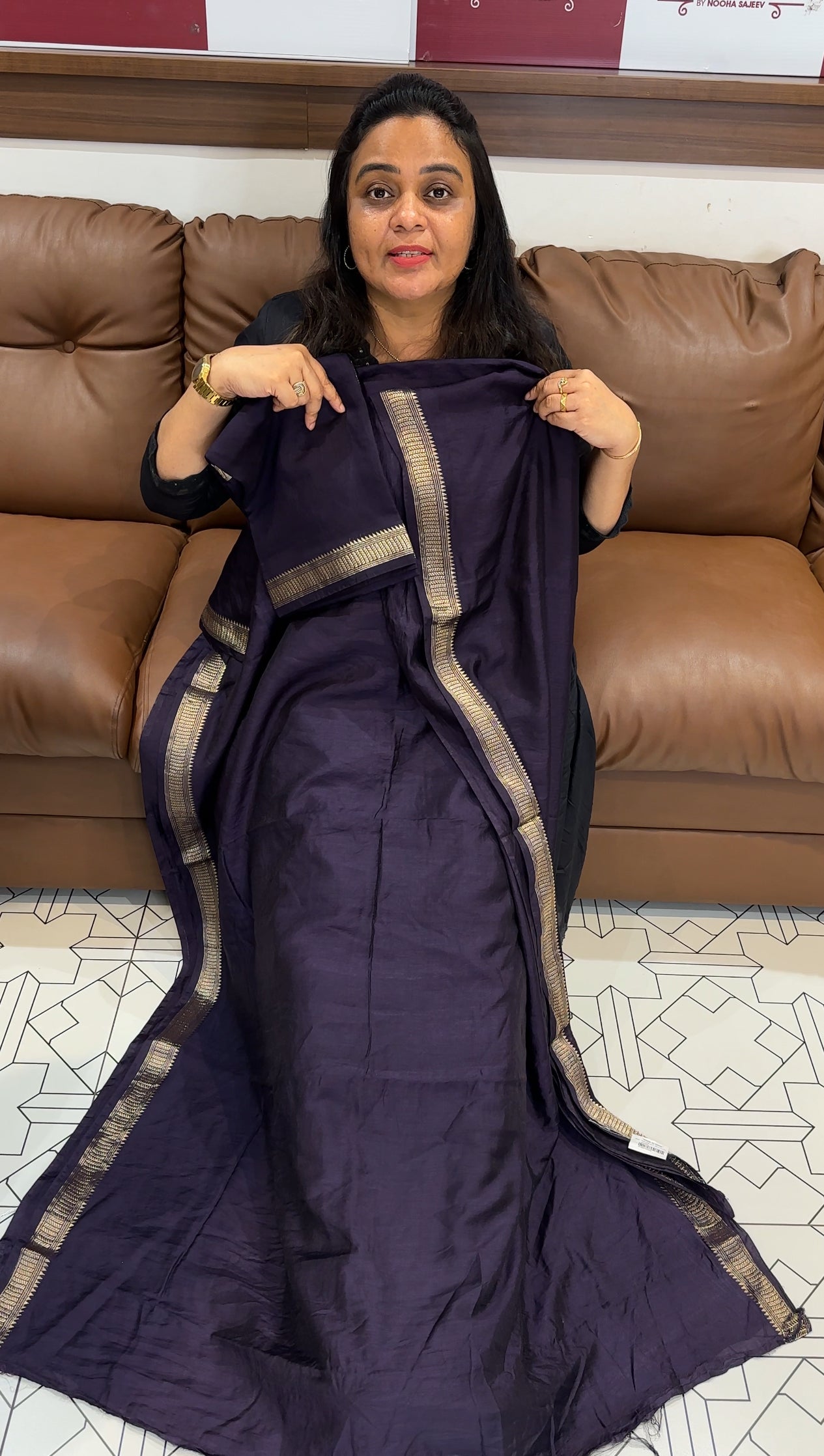 MALAI CHANDERI UNSTITCHED SALWAR SUITS - IHA 27939