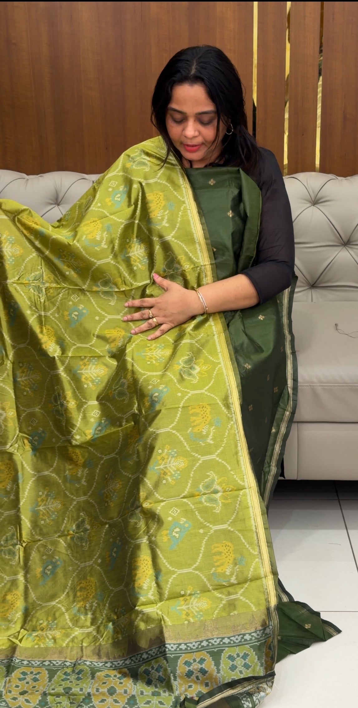 SEMI RAW SILK UNSTITCHED SALWAR SUITS - IHA 29316