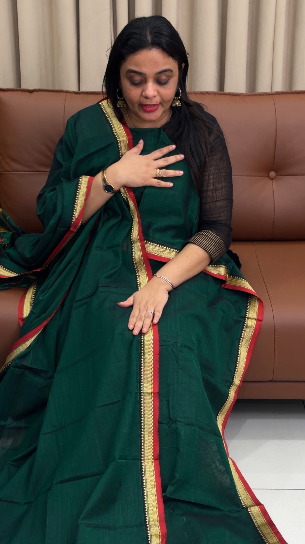 HANDLOOM COTTON UNSTITCHED SALWAR SUITS - IHA 34001