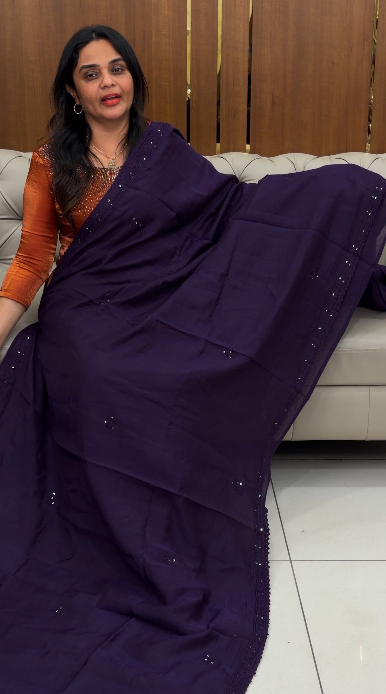 MUL CHANDERI SAREE S- IHA 30658