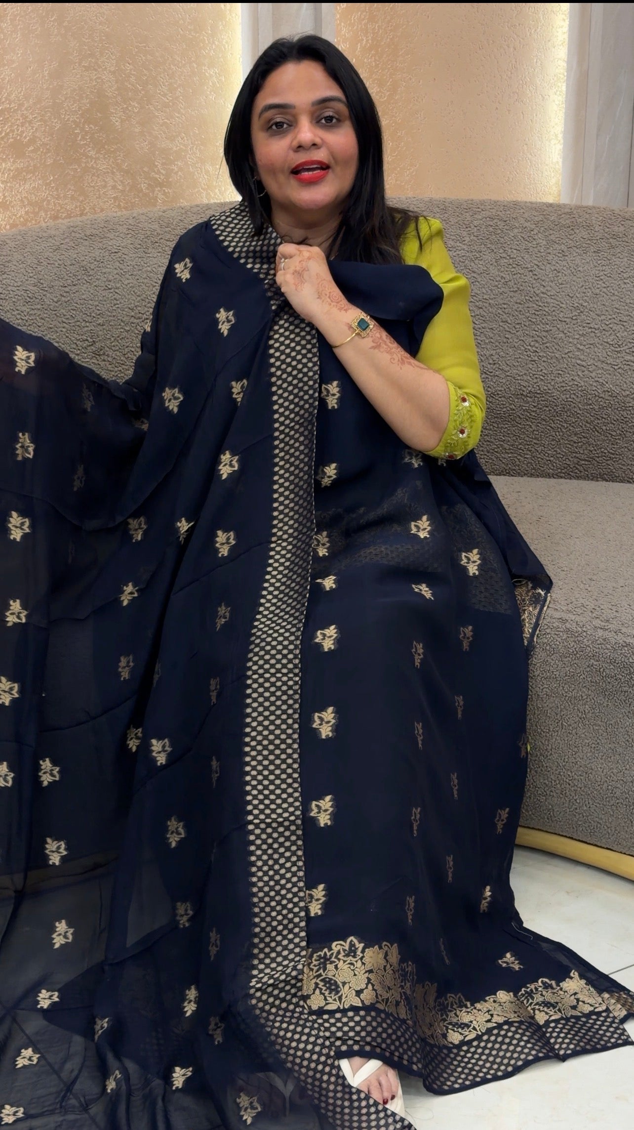 VISCOSE GEORGETTE UNSTITCHED SALWAR SUITS - IHA 33134