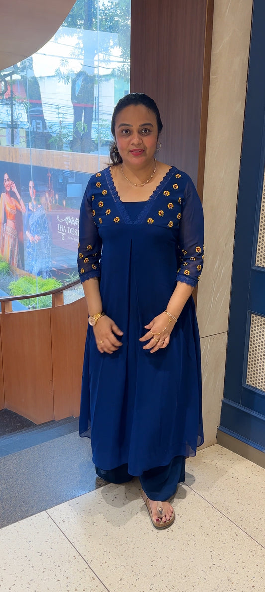 IHA'S IN-HOUSE GEORGETTE ALINE TOPS - IHA 26499