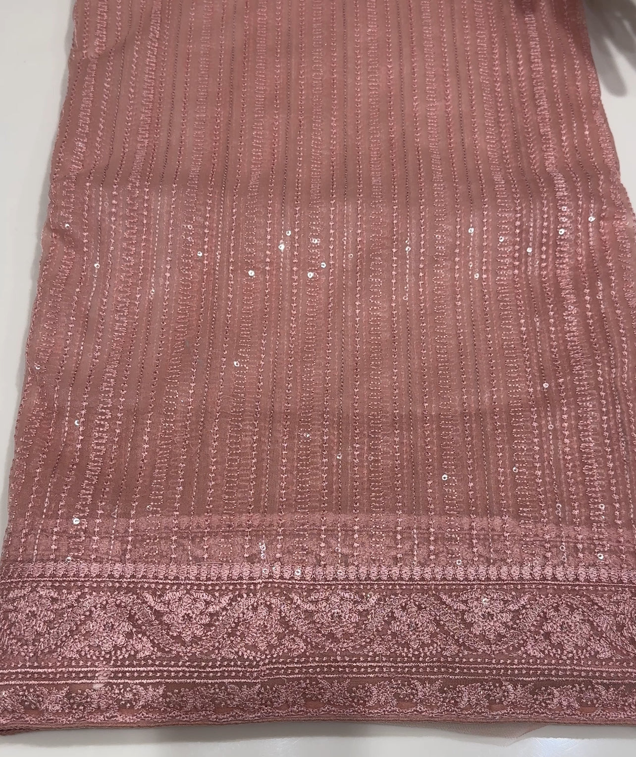 CHIKANKARI NET SAREE - IHA 16881