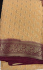 SEMI BANARASI SILK SAREE - IHA 17855