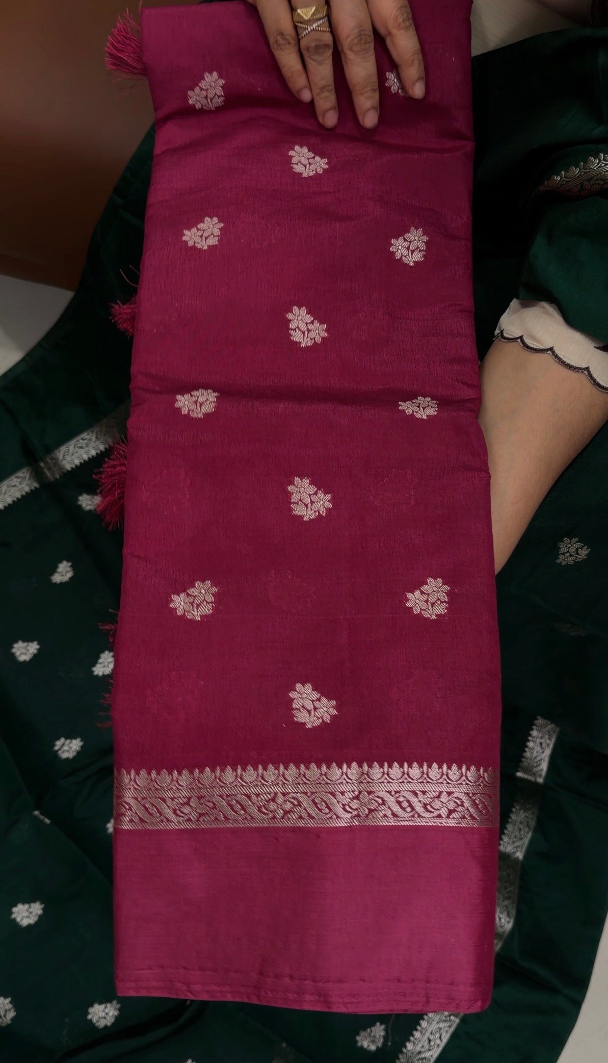 SEMI BANARASI SAREES - IHA 34061