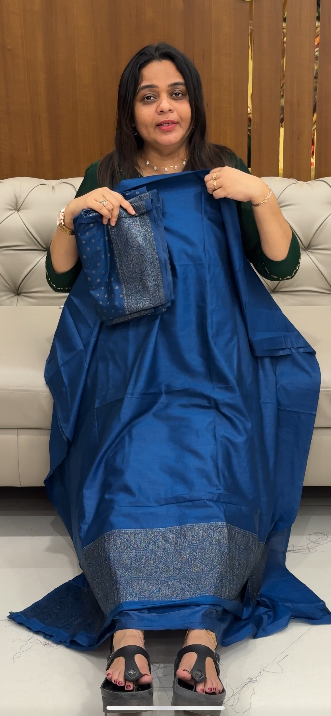 BANARASI TUSSUR UNSTITCHED SALWAR SUITS - 28580