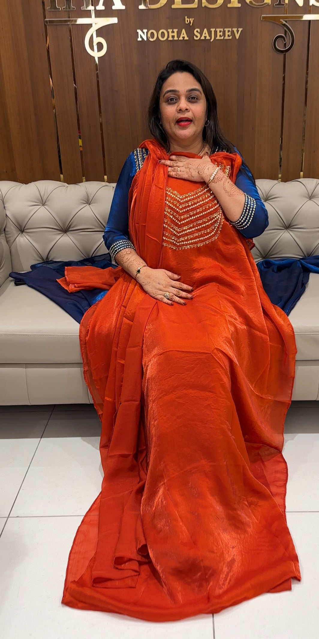 IHA'S IN-HOUSE VELVET ORGANZA UNSTITCHED SALWAR SUITS - IHA 23853