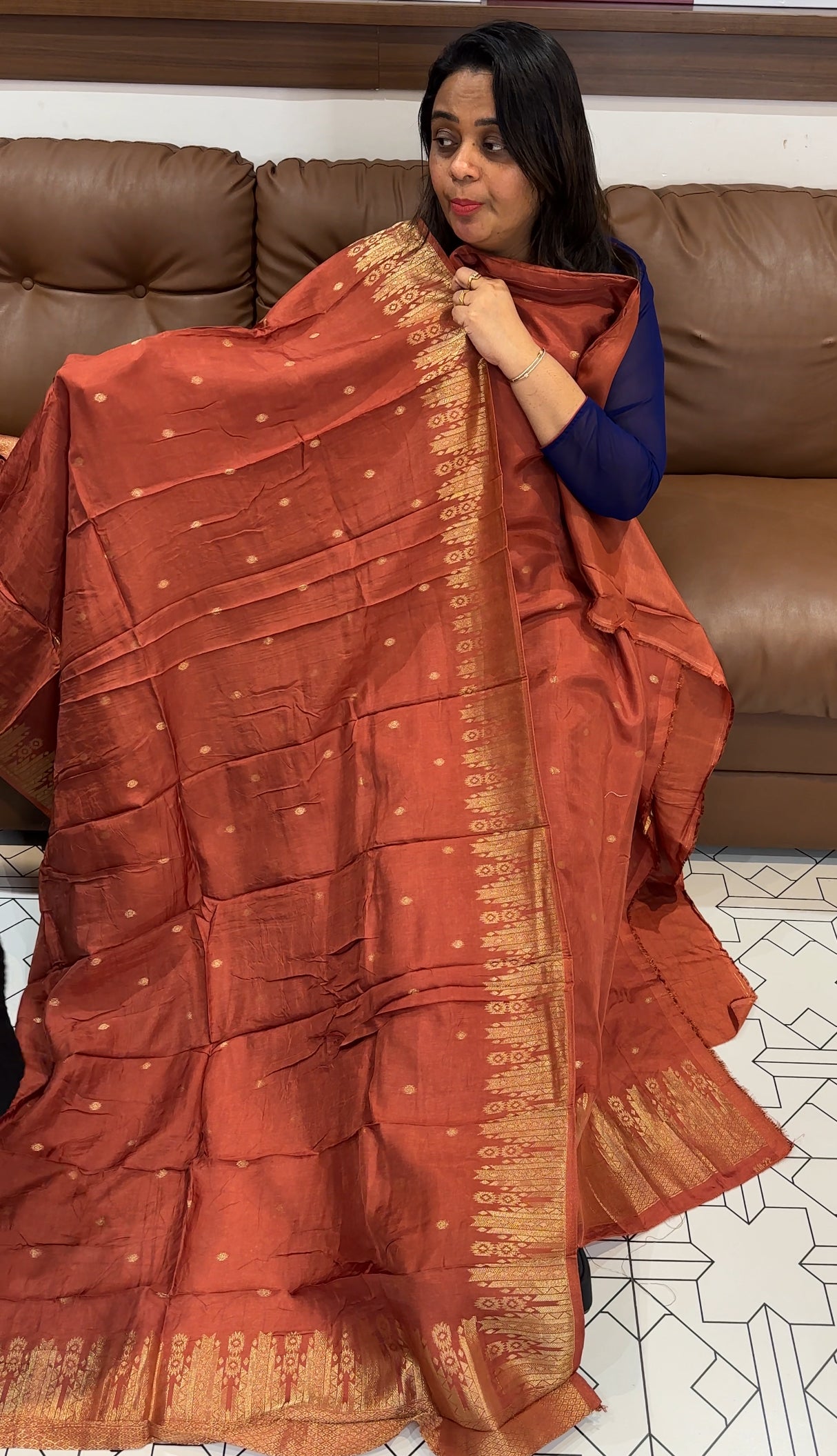 DOLA BANARASI UNSTITCHED SALWAR SUITS - IHA 29423