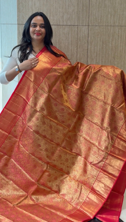 TISSUE KANCHIPURAM SAREES - IHA 32313