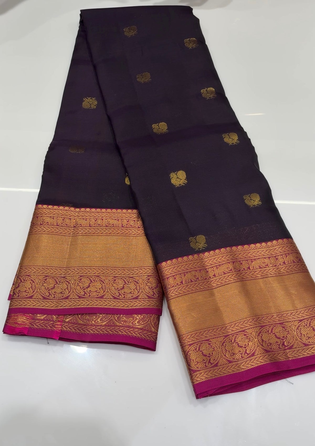 SOFT SILK KANCHIPURAM SAREES - IHA 35757