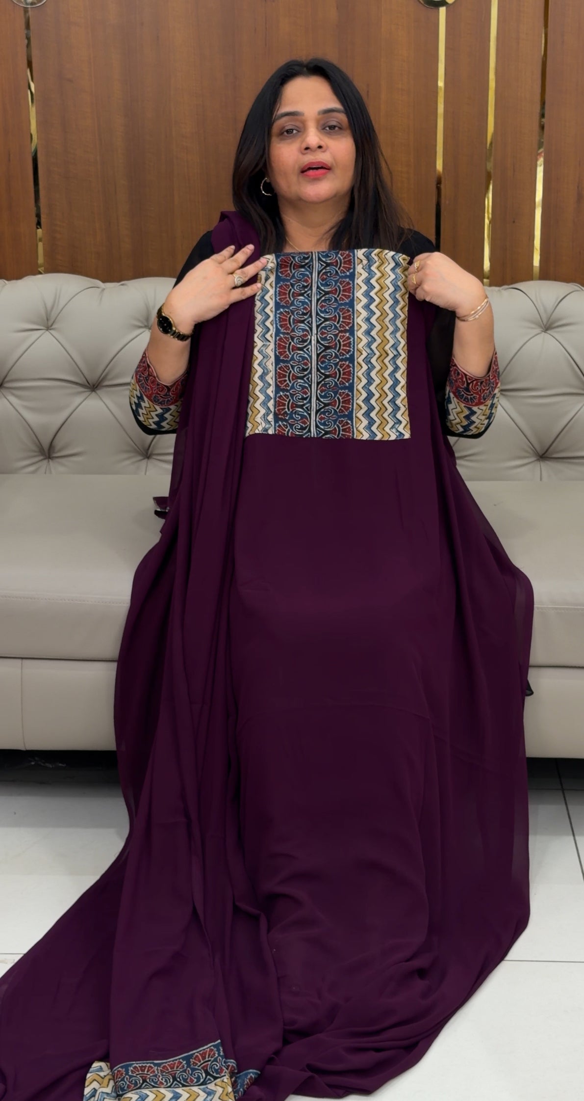 IHA'S IN-HOUSE GEORGETTE UNSTITCHED SALWAR SUITS - IHA 29125