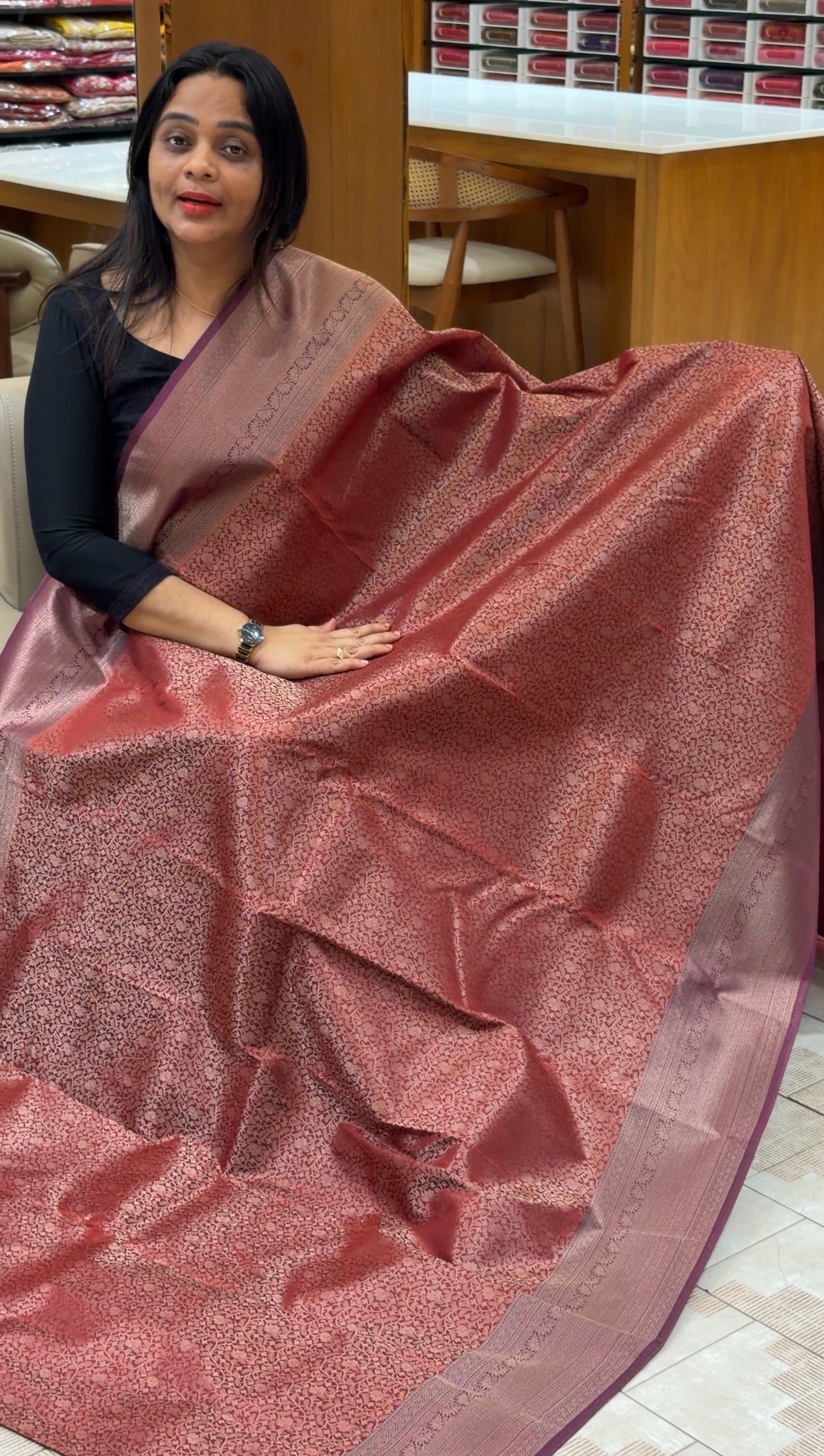 SEMI KANCHIPURAM SAREES - IHA 30204