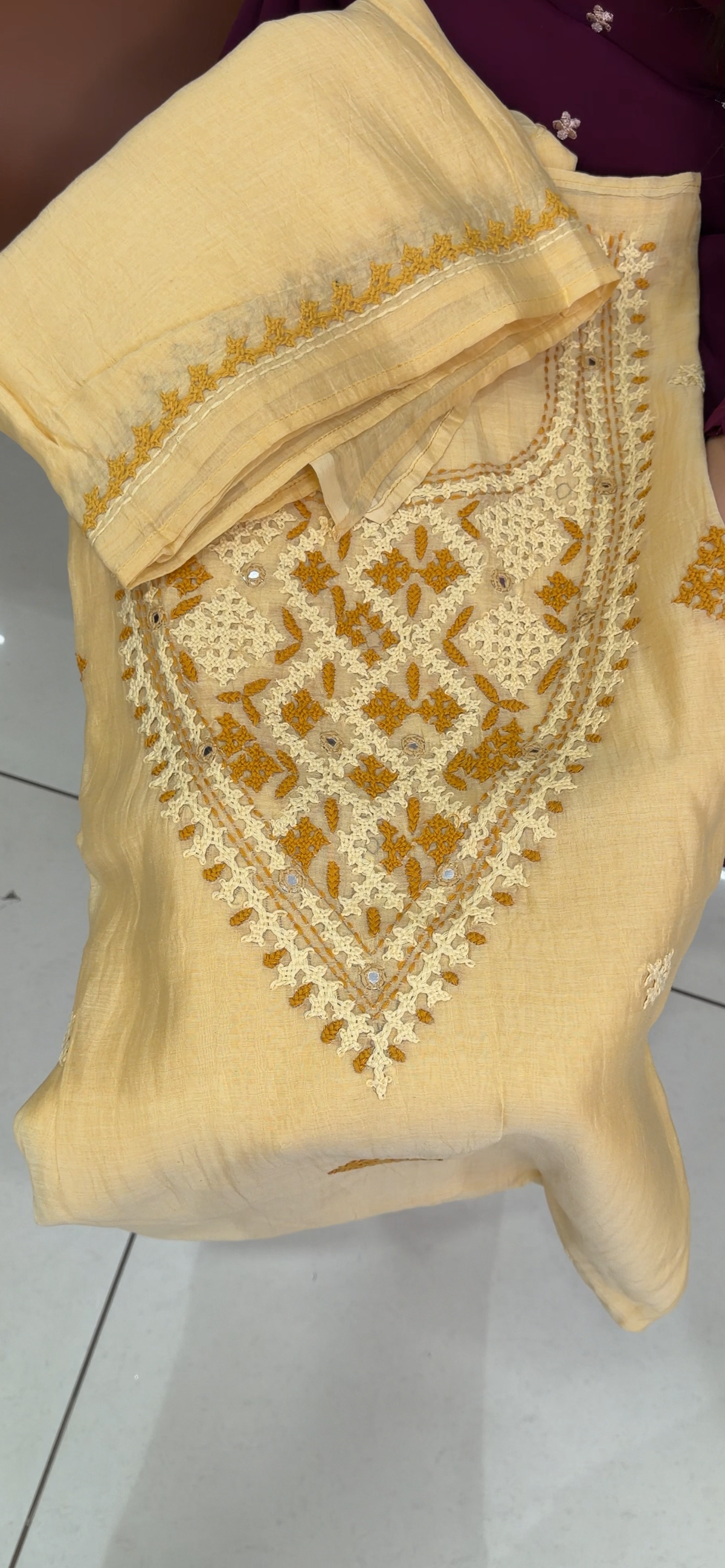 MALAI CHANDERI UNSTITCHED SALWAR SUITS - IHA 35808