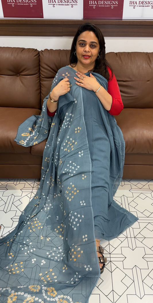 GEORGETTE UNSTITCHED SALWAR SUITS - IHA 23574