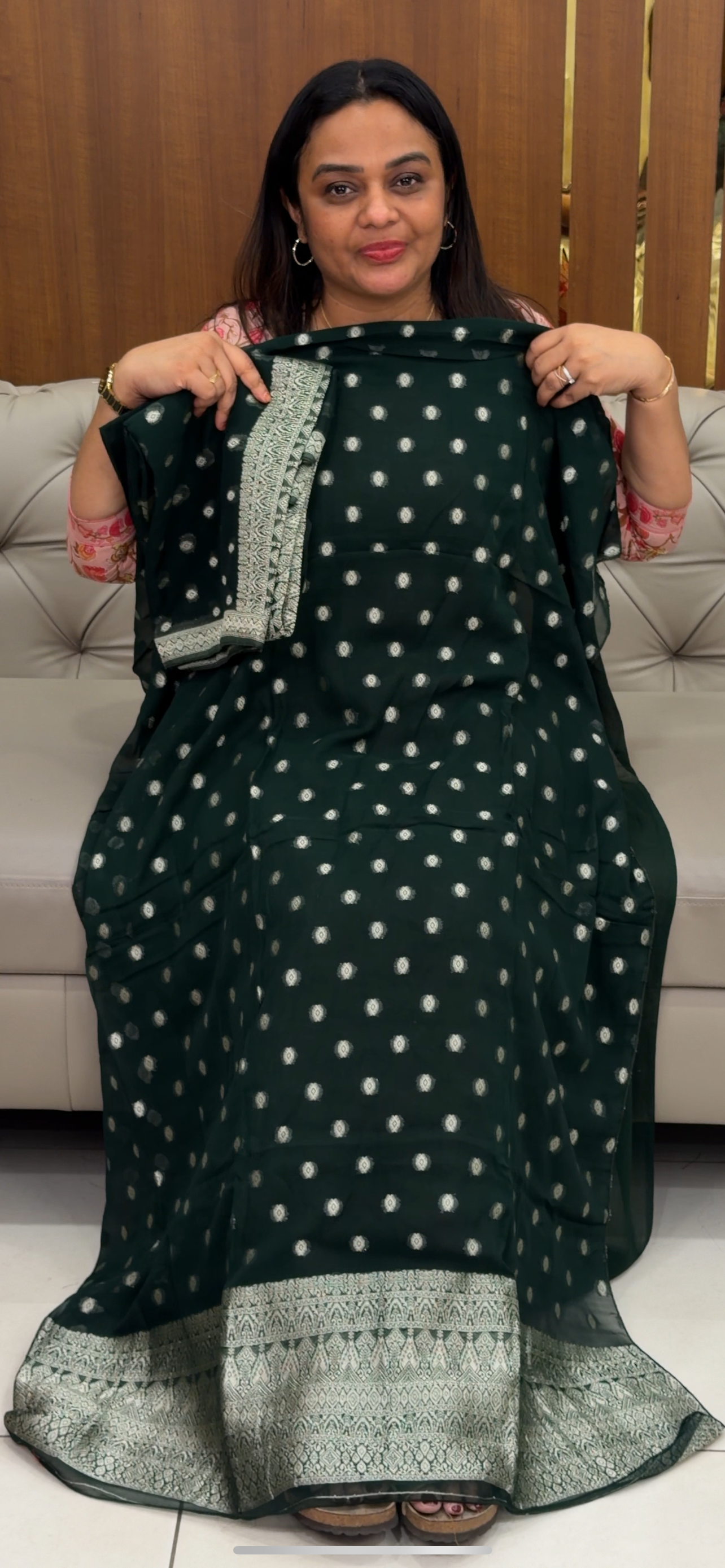 BANARASI UNSTITCHED SALWAR SUITS - IHA 30344