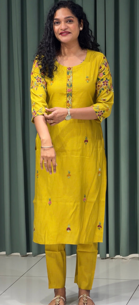 MALAI CHANDERI TOP AND BOTTOM  - IHA 36005