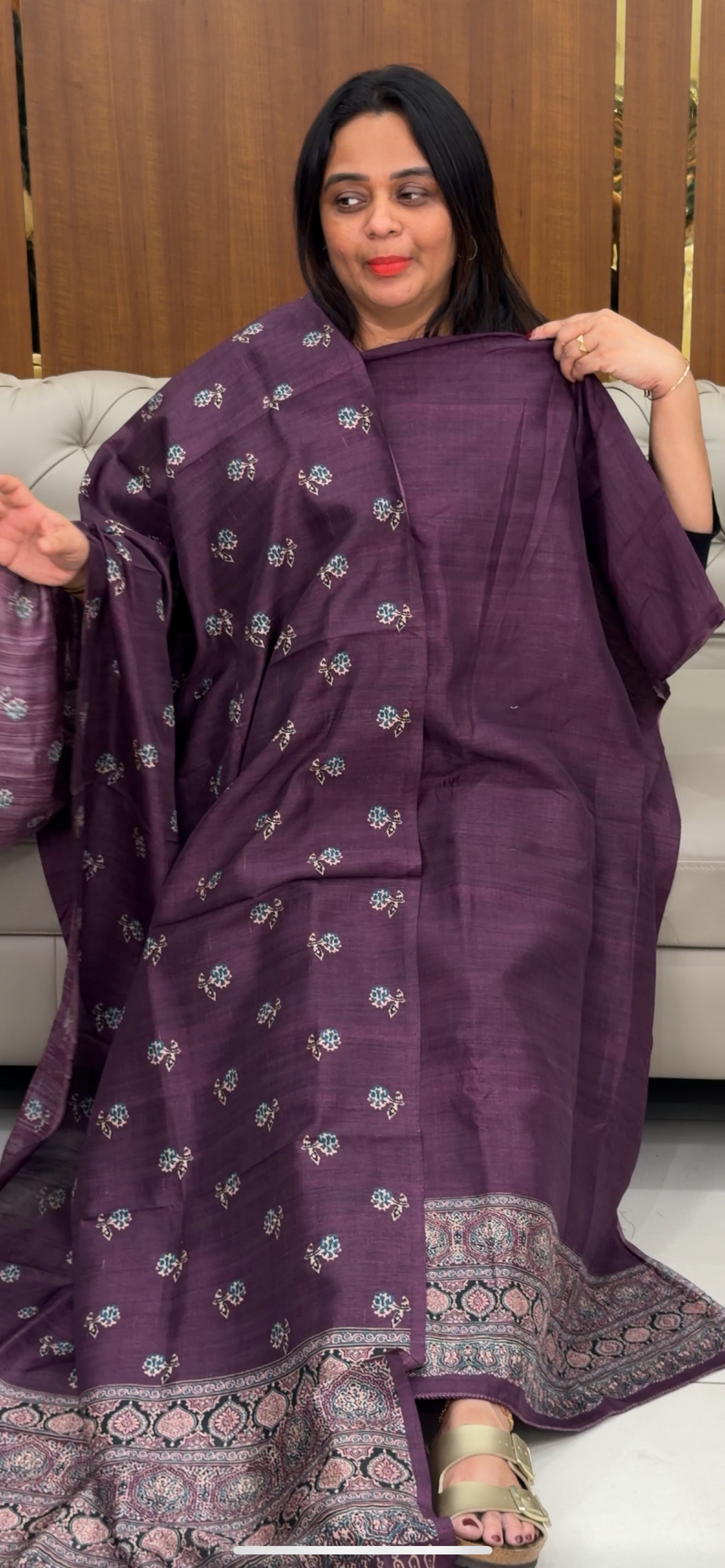 SEMI RAW SILK UNSTITCHED SALWAR SUITS - IHA 29795