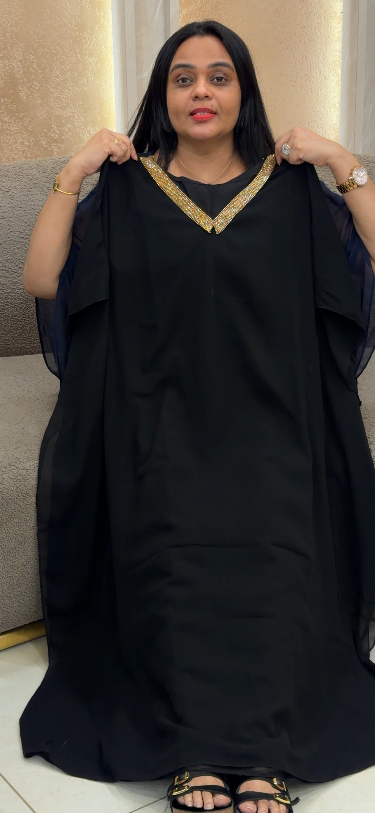 IHA'S IN-HOUSE HANDWORKED KAFTAN TOPS - IHA 35235