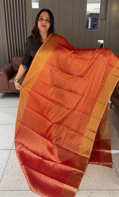 SEMI KATAN SAREES - IHA 19019