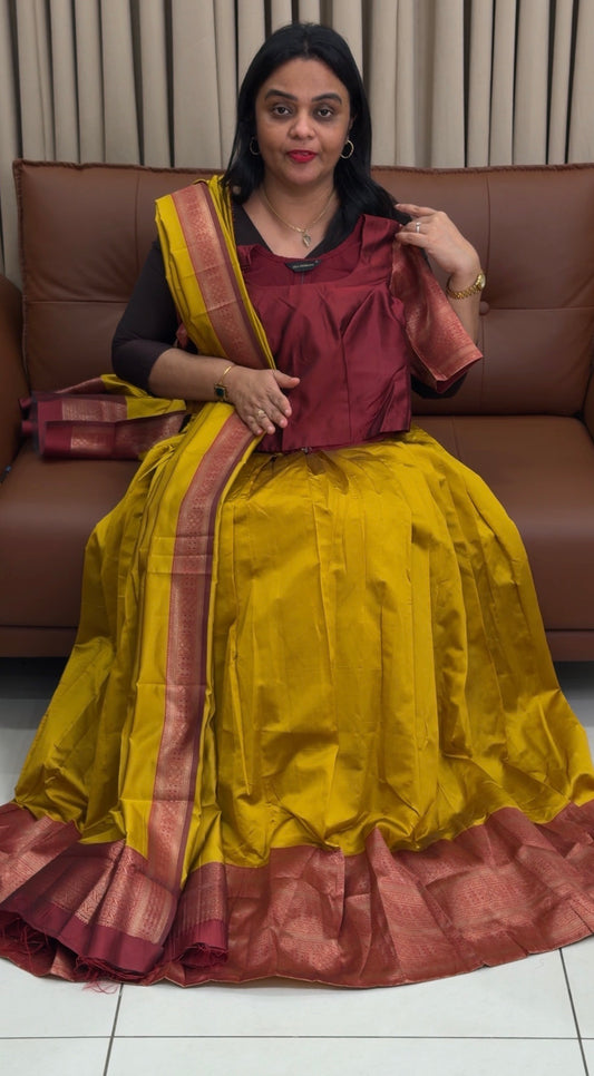 READY TO WEAR DHAVANI SETS - IHA 34400
