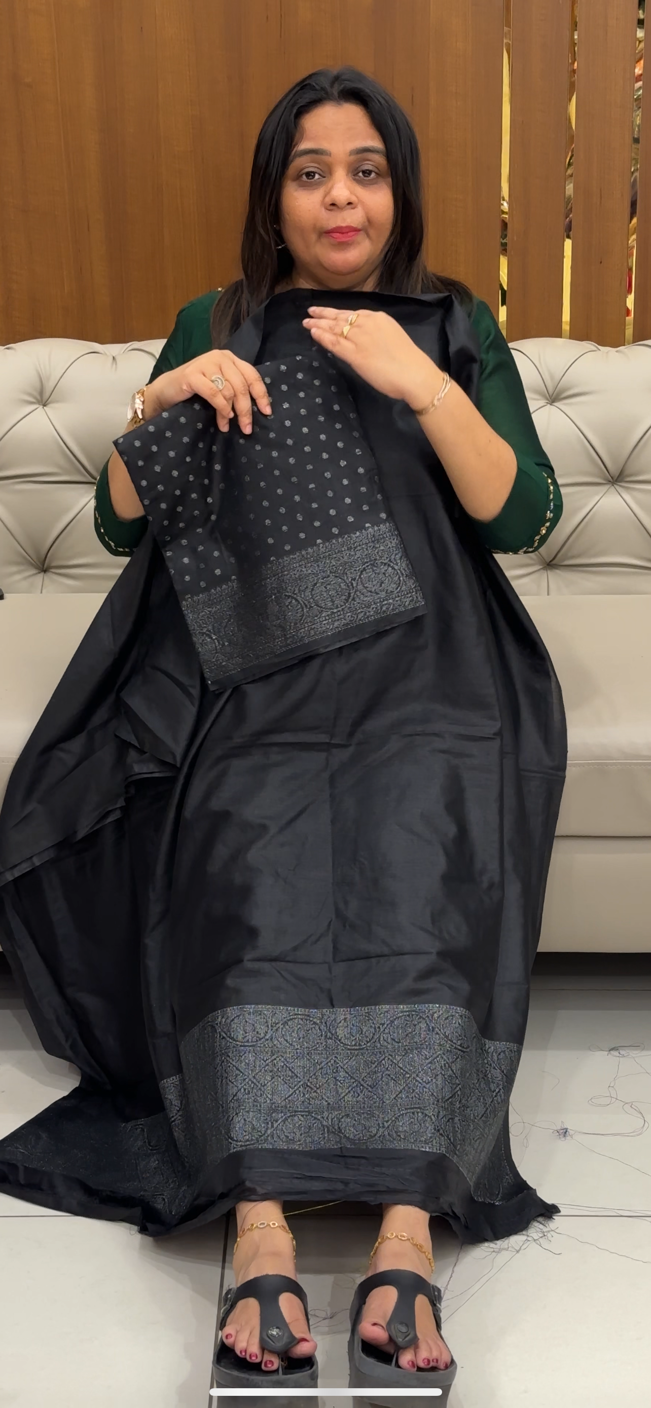 BANARASI TUSSUR UNSTITCHED SALWAR SUITS - 28580