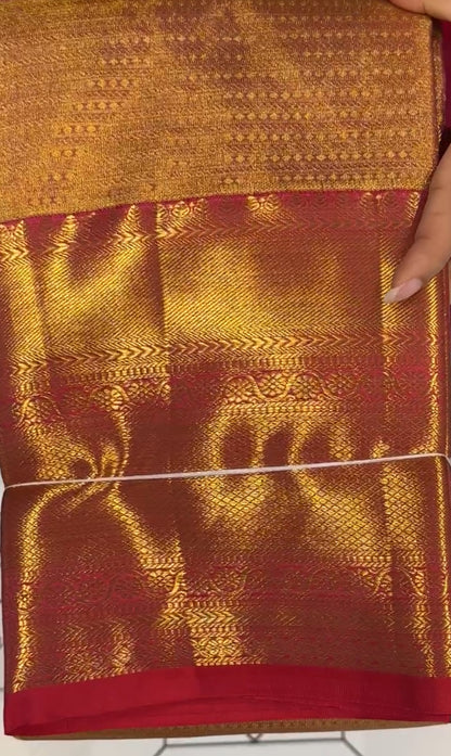 DESIGNER TISSUE KANCHIPURAM SAREES - IHA 18638