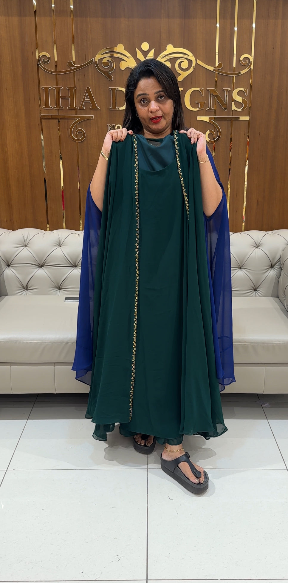 IHA'S IN-HOUSE HAND WORKED CAPE TOPS - IHA 24632