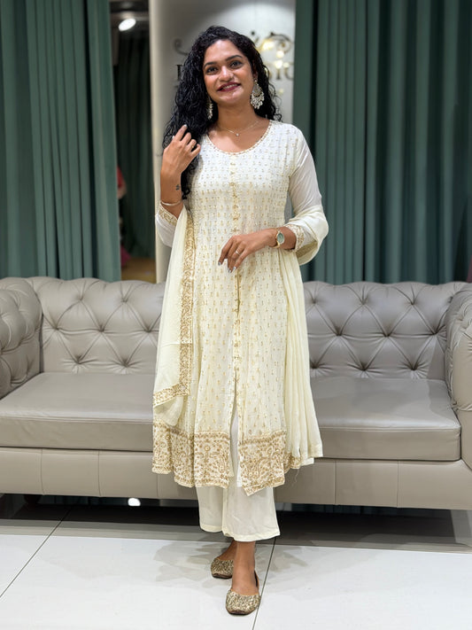 PARTY WEAR TOP, BOTTOM AND DUPATTA - IHA 29666