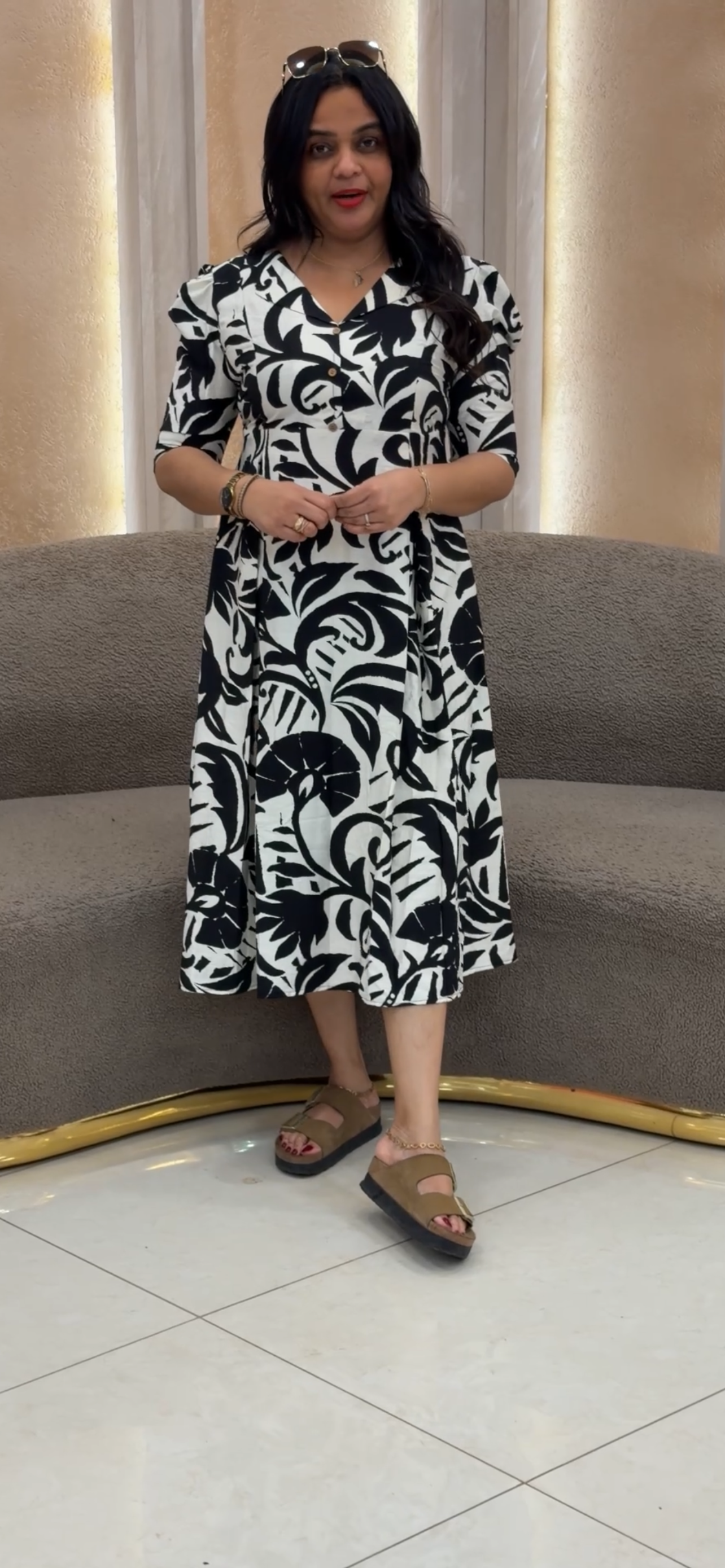 IHA'S IN-HOUSE PRINTED FROCKS  - IHA 33308